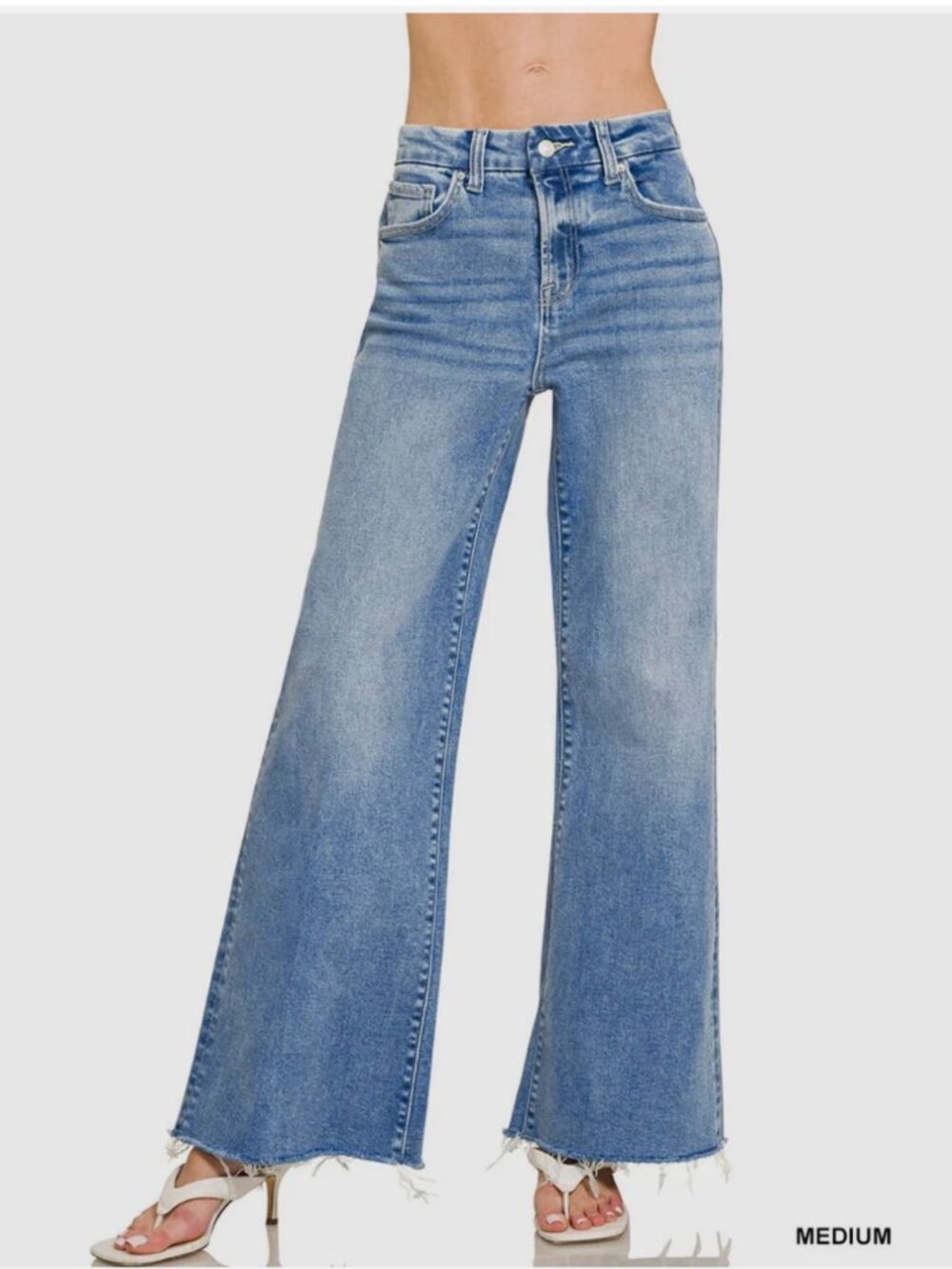 ✨NEW!✨ ZENANA | Women's High Rise Flare Bottoms Jeans - Medium Size 32